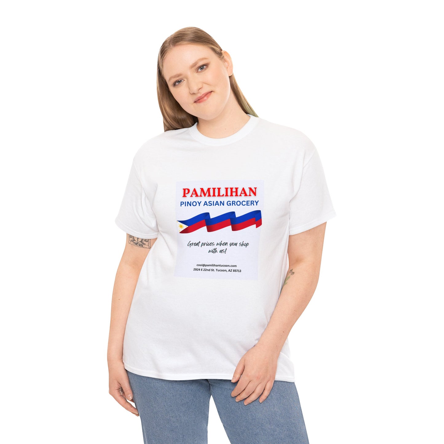 PAMILIHAN PINOY ASIAN GROCERY 2 - Unisex Heavy Cotton Tee