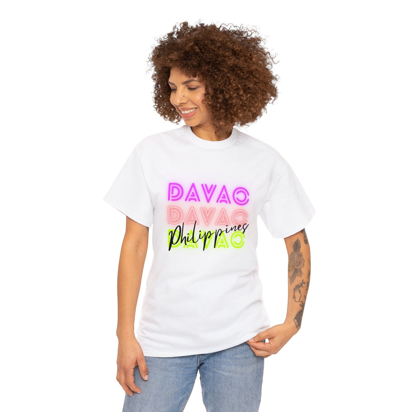 DAVAO PHILIPPINES - Unisex Heavy Cotton Tee