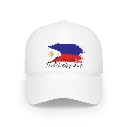 BORN IN THE PHILIPPINES - Low Profile Baseball Cap